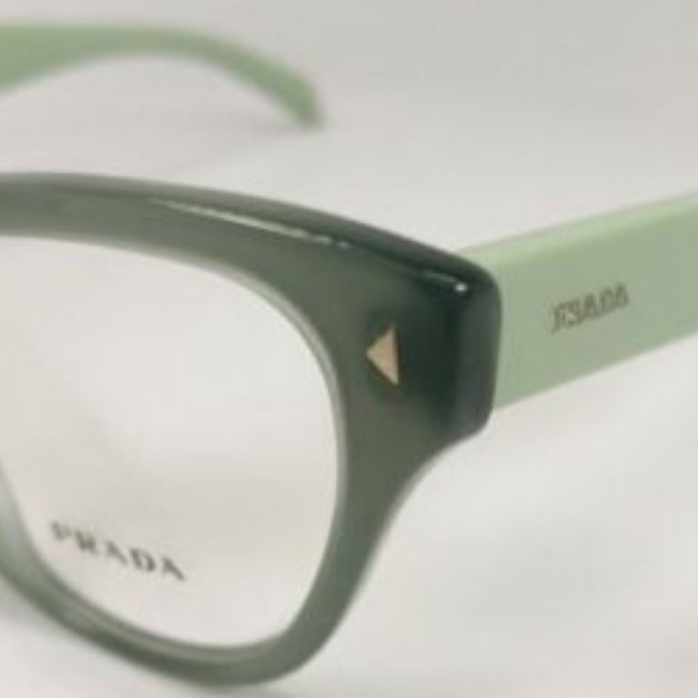 PRADA Two Tone-Green Eyeglass Frames NEW / No Case